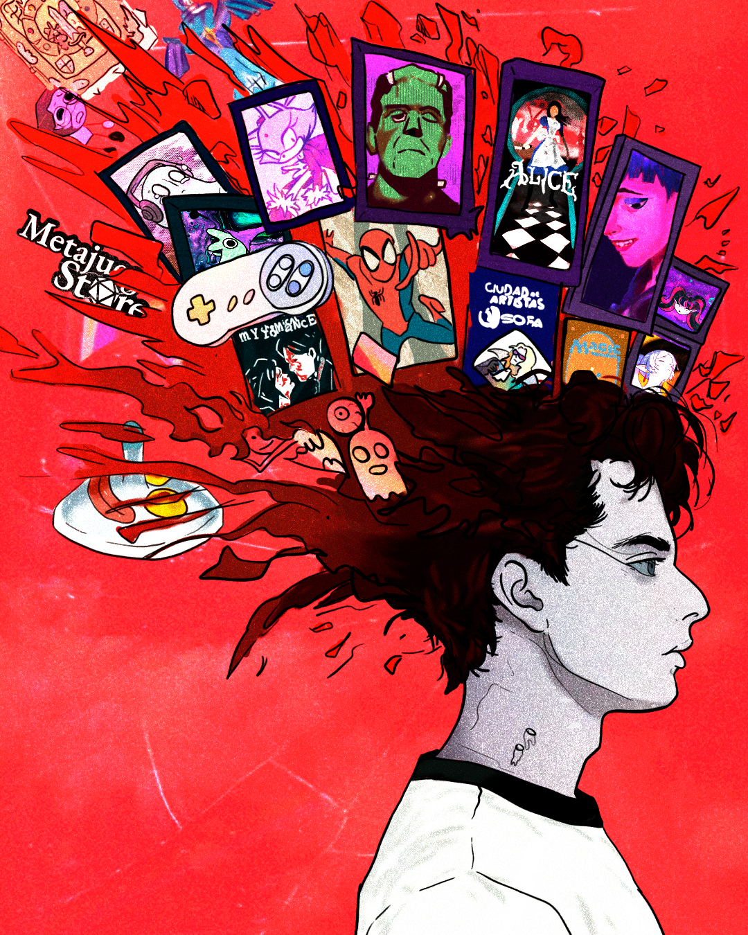 Retrato de Sergio Andrés, animador 2D e ilustrador especializado en diseño de personajes